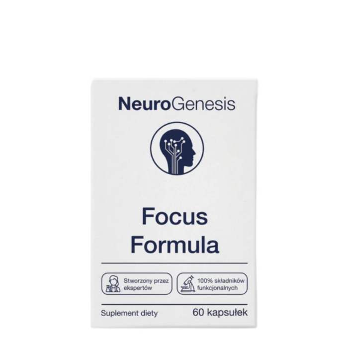 NeuroGenesis Suplement diety Focus Formula kapsułki na koncentrację i pracę mózgu