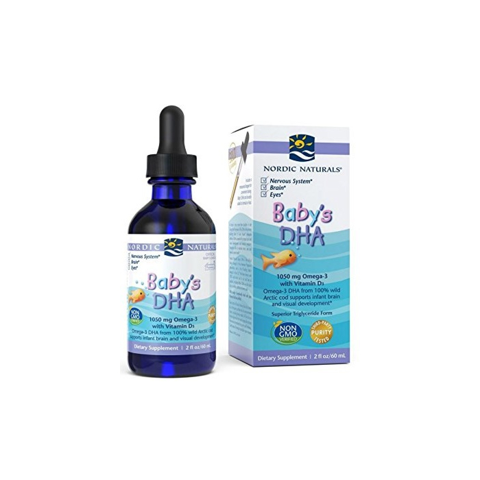Nordic Naturals Baby's DHA 1050mg + Vitamin D3, Krople doustne dla dzieci