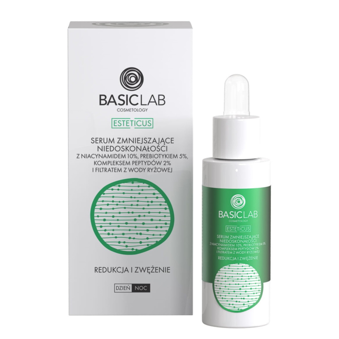 BasicLab Esteticus Serum zmniejszające niedoskonałości z niacynamidem 10%