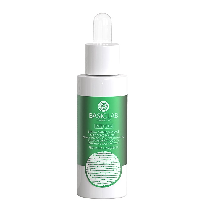 BasicLab Esteticus Serum zmniejszające niedoskonałości z niacynamidem 10%