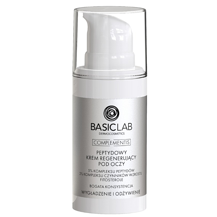 BasicLab Complementis Peptydowy krem pod oczy o bogatej konsystencji