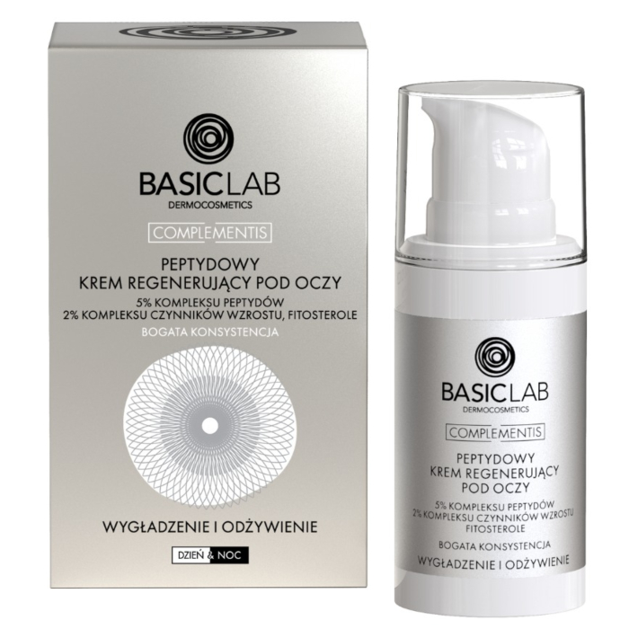 BasicLab Complementis Peptydowy krem pod oczy o bogatej konsystencji