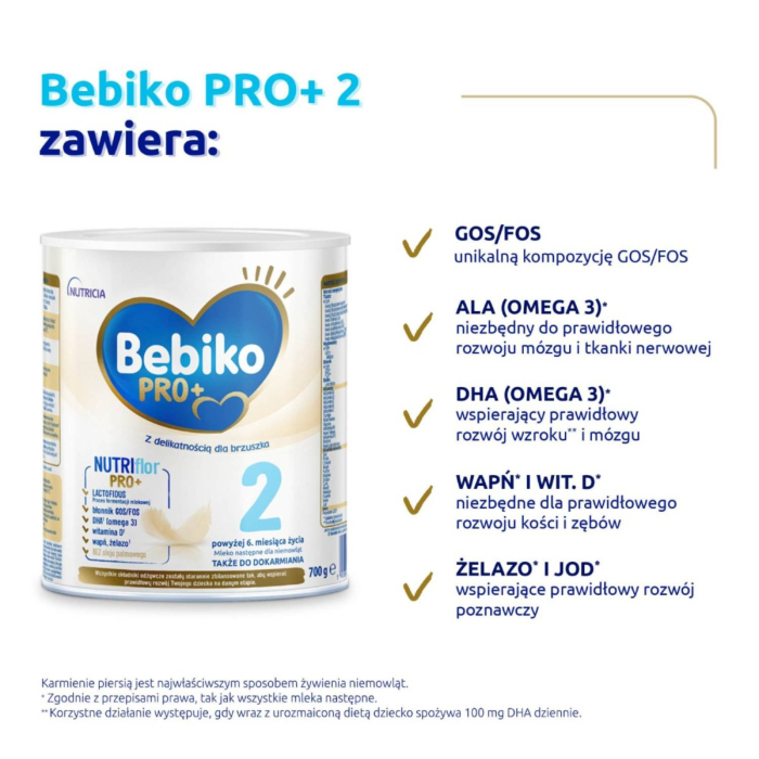 Bebiko Pro+Mleko modyfikowane w puszce po 6m-cu 