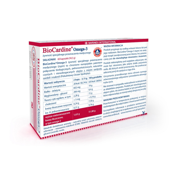 Biocardine Omega-3, 60 Kapsułek
