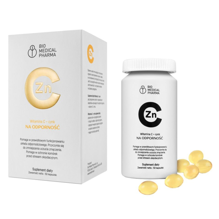 Bio Medical Pharma Witamina C + Cynk na Odporność Kapsułki