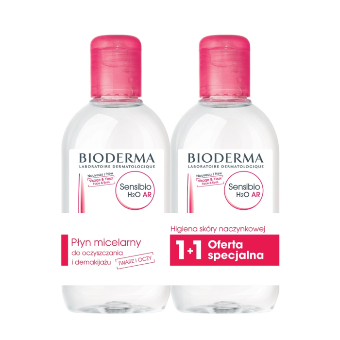 Bioderma Sensibio AR H2O płyn micelarny, dwupak