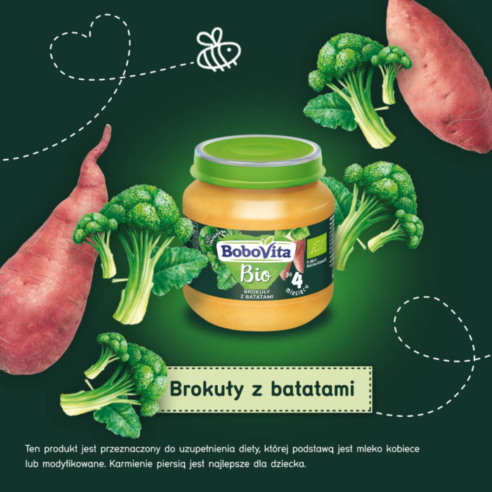 Bobovita Obiad BIOBrokuły z Batatami