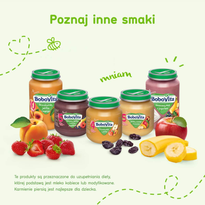 Bobovita Deser jabłka z delikatnym bananem