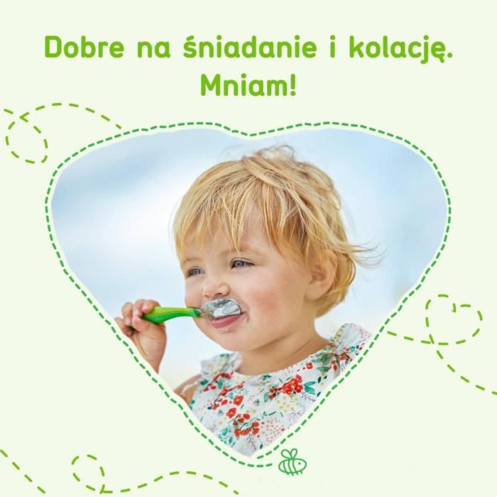 Bobovita Kaszka Porcja Zbóż Mleczna 3 Zboża, Malina, Truskawka, Banan