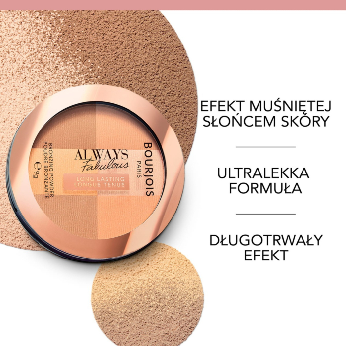 Bourjois Always Fabulous Bronzer do twarzy, 002 Dark