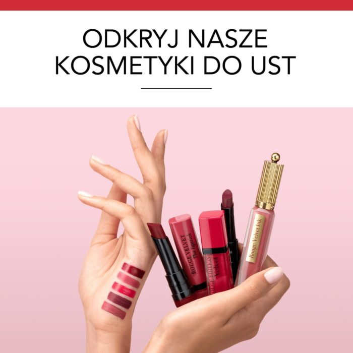 Bourjois Rouge Velvet Pomadka do ust, 03 Hyppink Chic