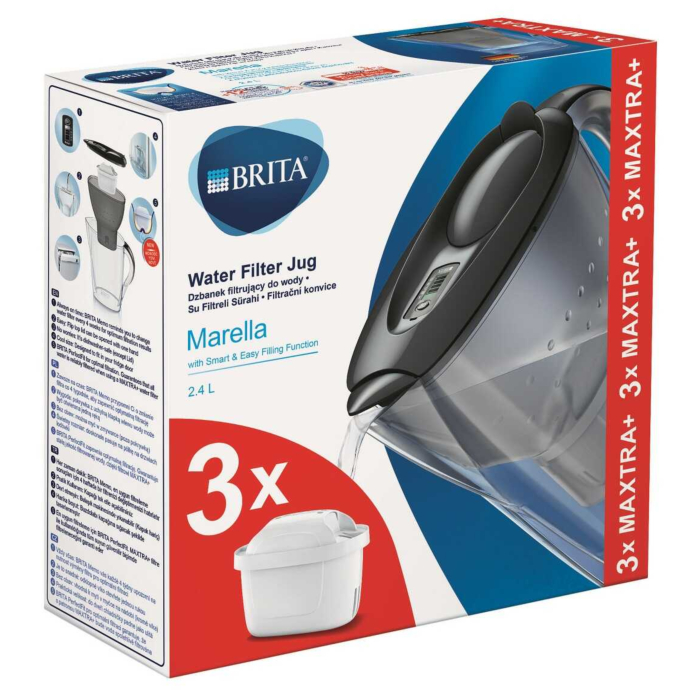 Brita Marella Dzbanek z filtrem 3 Mx + Pure, Grafit
