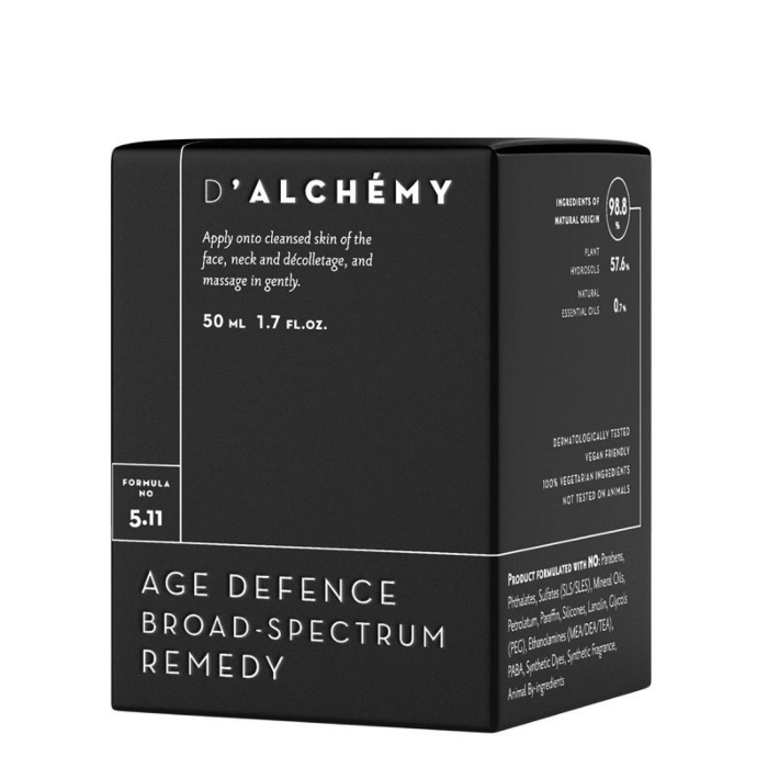 D'Alchemy Age Defence Broad Spectrum Remedy Krem na zmiany hormonalne i przebarwienia