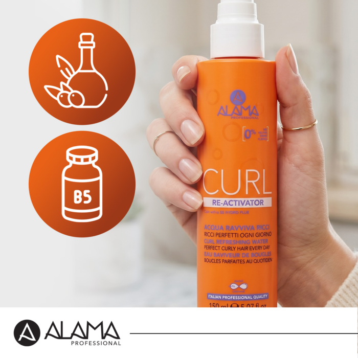 Alama Curl Aktywator Spray Mgiełka reaktywująca skręt do loków i fal 150ml