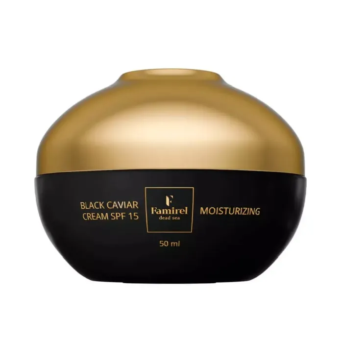 Дневной крем для лица Famirel Black Caviar Moisturizing Day Cream увлажняющий, SPF 15, 50 мл — фото 2
