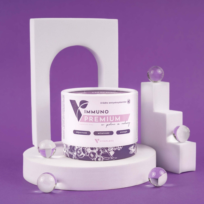 Vivoplena Immuno Premium suplement na odporność witamina C, 60 kapsułek