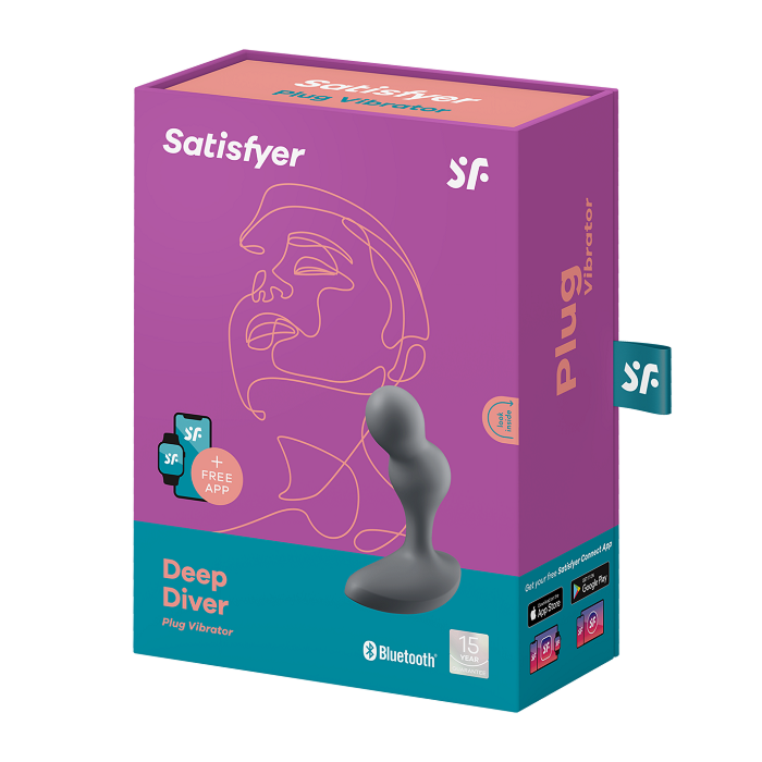 Satisfyer Deep Diver Connect App Grey analny masażer intymny