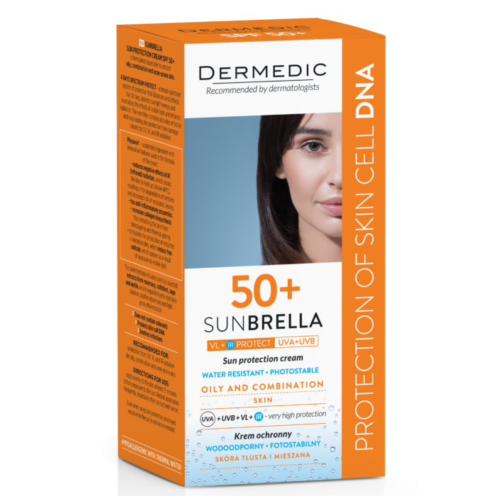 Dermedic Sunbrella Krem do twarzy do skóry tłustej i mieszanej  SPF50+