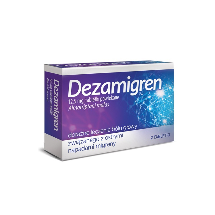 Dezamigren 12,5 mg, Tabletki powlekane, 2 szt.