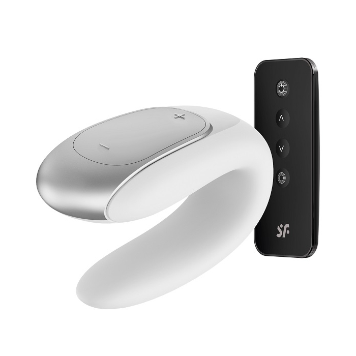 Satisfyer Double Fun Connect App White masażer intymny dla par