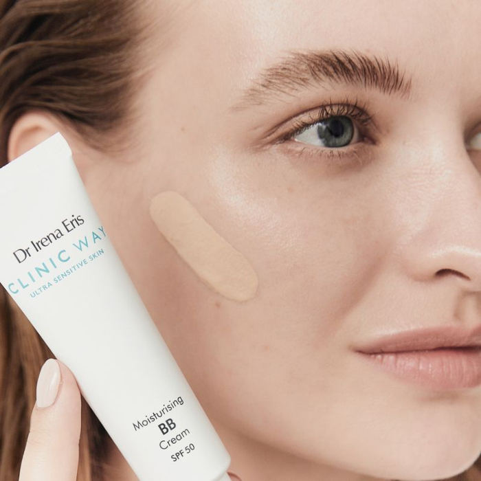 Dr Irena Eris Clinic Way Nawilżający krem BB na dzień SPF 50 10 Light Beige