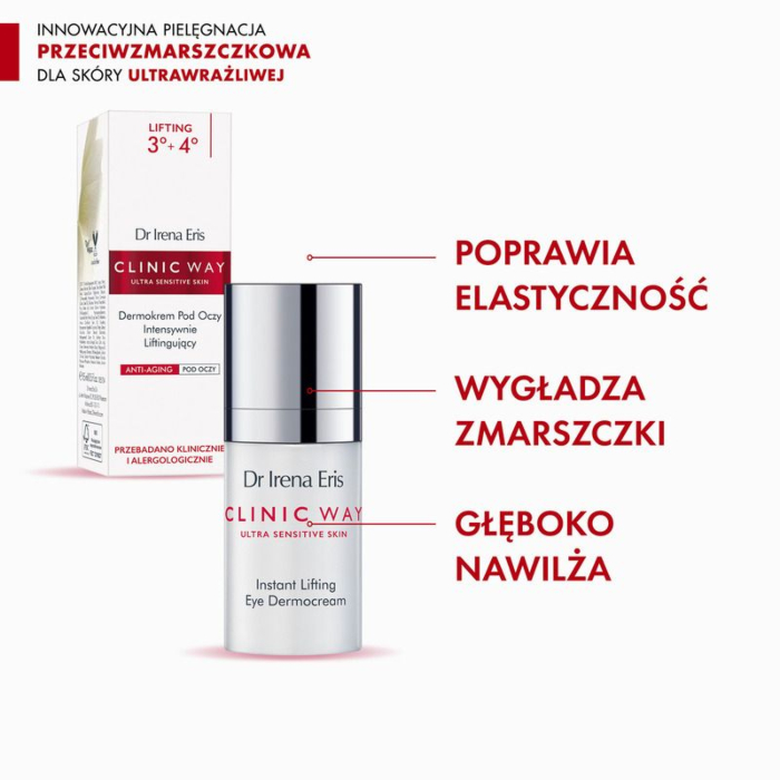 Dr Irena Eris Clinic Way 3° + 4° Dermokrem pod oczy
