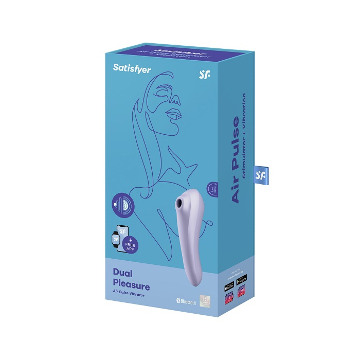 Satisfyer Masażer Dual Pleasure Connect App Mauve