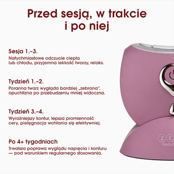 ZENT GuaLift Urządzenie do liftingu twarzy 5w1 z EMS, LED i funkcją Hot & Cold