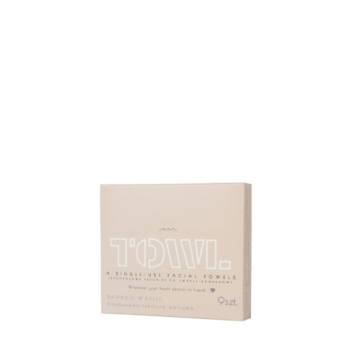 TOWL Bamboo Waffle ręczniki jednorazowe do twarzy travel-size