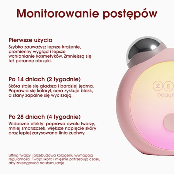 ZENT MicroLift Urządzenie EMS do liftingu twarzy z LED