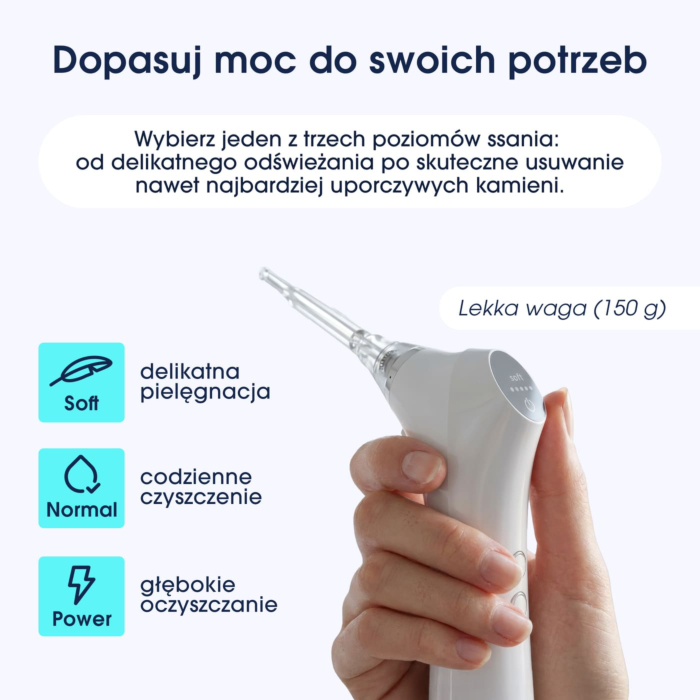 ZENT TonsilCare Urządzenie do oczyszczania migdałków i gardła z podciśnieniem i LED, bezprzewodowy