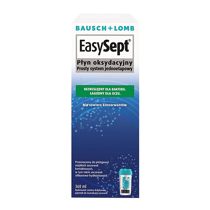 Bausch+Lomb Easy Sept, Płyn oksydacyjny do pielęgnacji soczewek kontaktowych