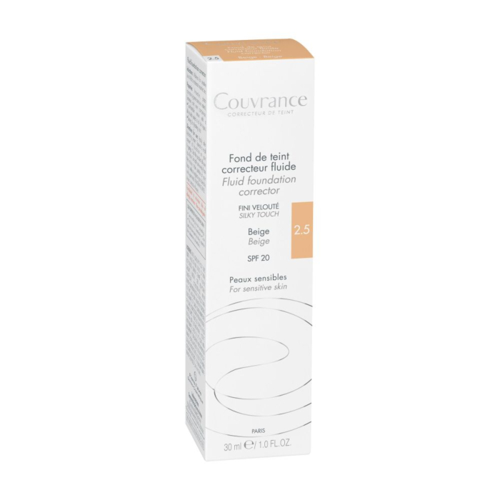 Avène Couvrance Fluid korygujący SPF20, Beżowy 2.5