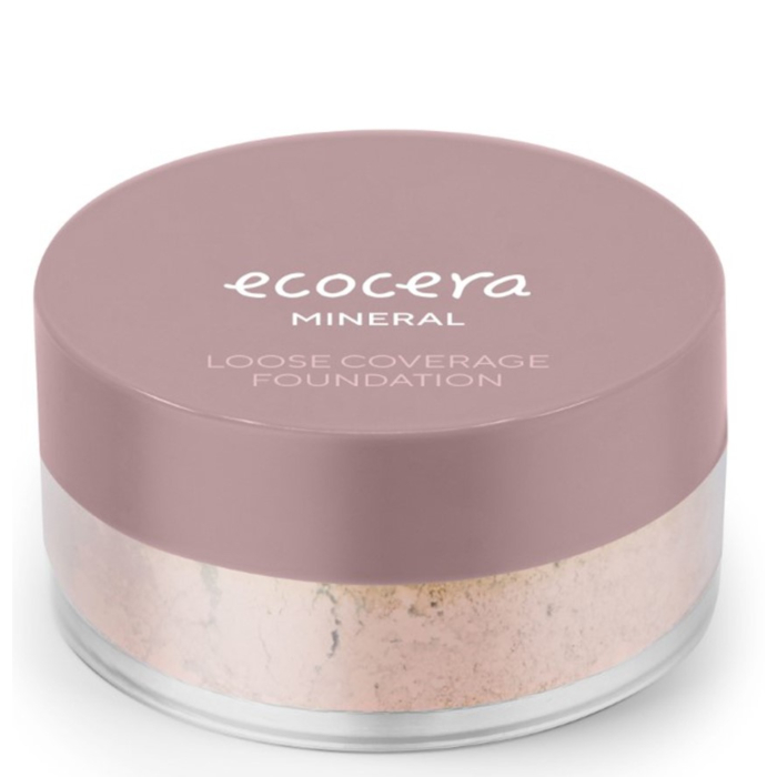 Ecocera Sypki podkład mineralny kryjący ciepły W1.0 Lisbona