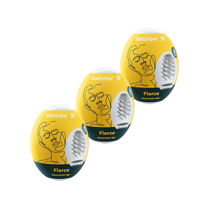 Satisfyer Masturbator Egg 3-częściowy Set Fierce