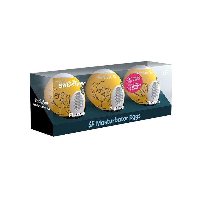Satisfyer Masturbator Egg 3-częściowy Set Fierce