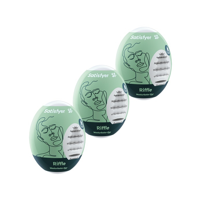 Satisfyer Masturbator Egg 3-częściowy set Riffle