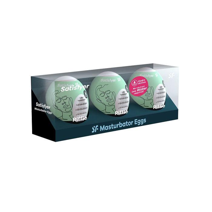 Satisfyer Masturbator Egg 3-częściowy set Riffle