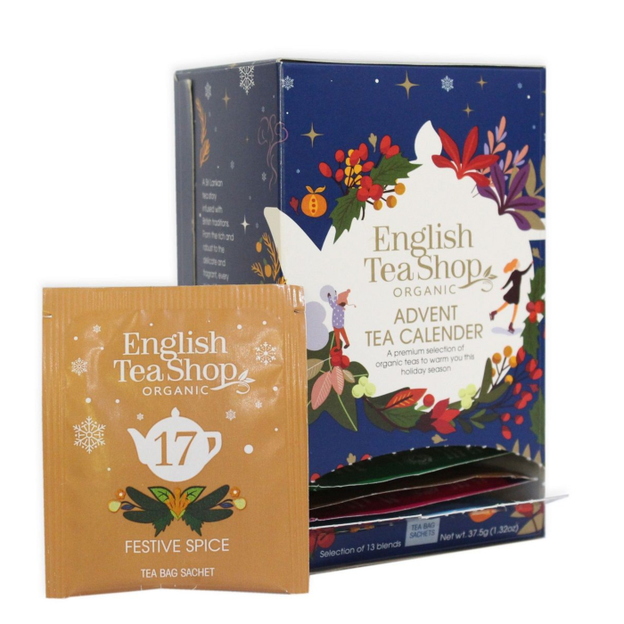 English Tea Shop Herbata BIOAdvent Calendar Blue 25 Sasz.