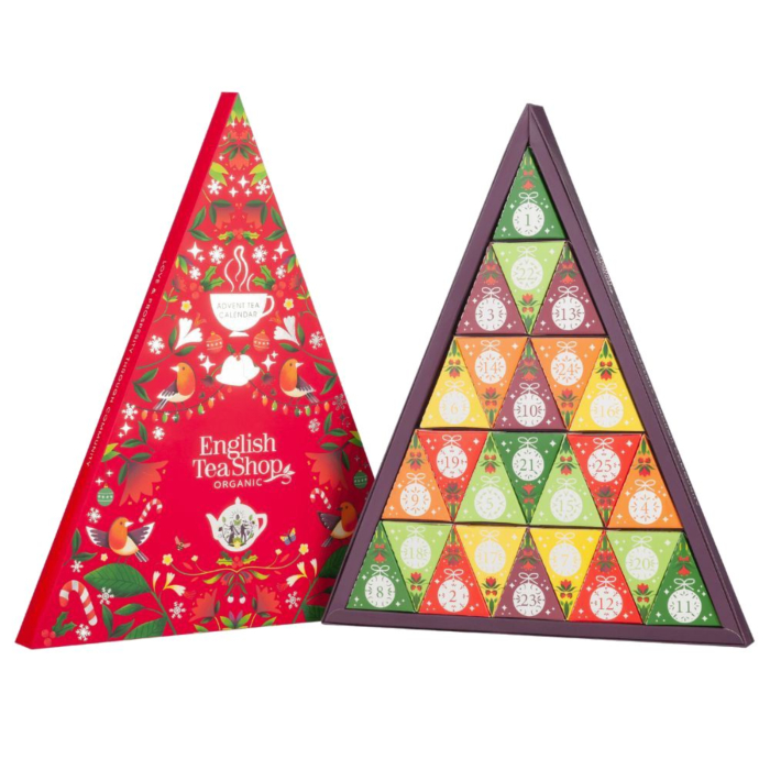 English Tea Shop Herbata BIOAdvent Calendar Triangular Red 25 Piramidek