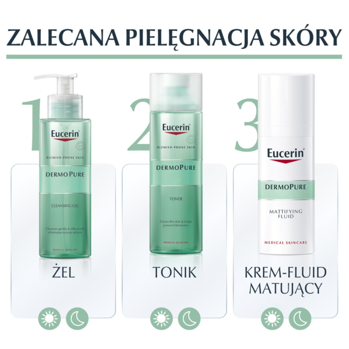 Eucerin DermoPure Żel oczyszczający do twarzy i ciała, 400 ml