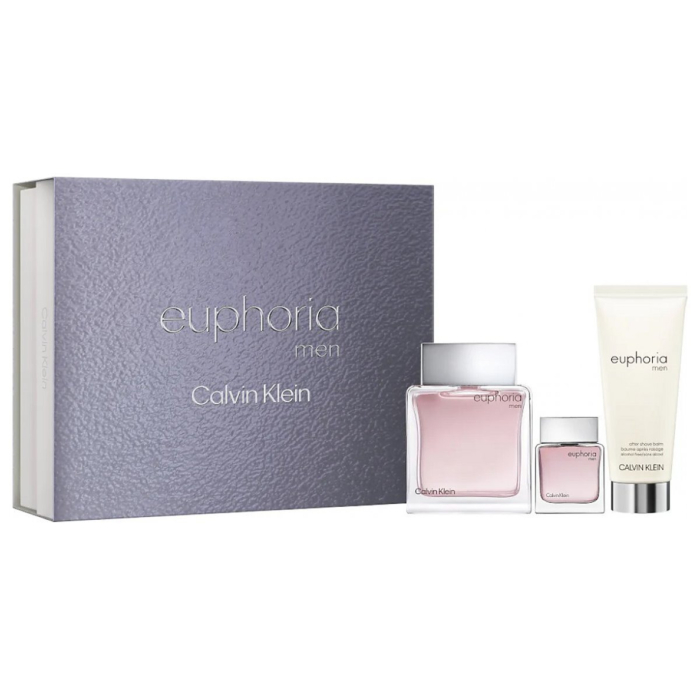 Calvin Klein Euphoria Men Zestaw: woda toaletowa + woda toaletowa travel size + balsam po goleniu