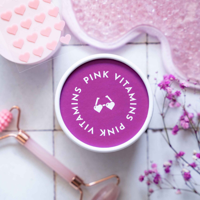 Vivoplena Pink Vitamins witaminy dla kobiet biotyna kwas foliowy, 60 kapsułek