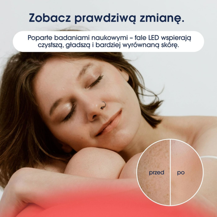 ZENT DermaLight Maska LED do terapii światłem 3w1