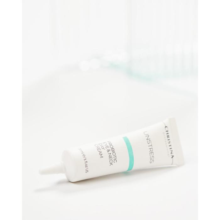 Christina Unstress Pro Biotic Eye & Neck Day Cream — Krem pod oczy z probiotykami kojący
