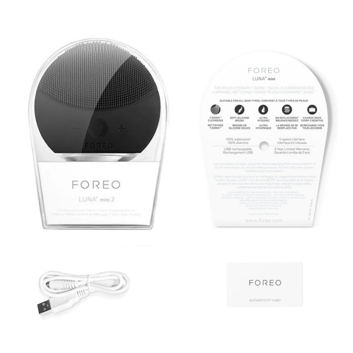 Foreo Luna Mini 2 Szczoteczka soniczna do mycia twarzy, Midnight