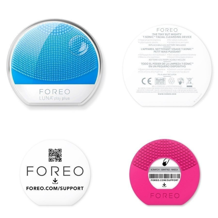 Foreo Luna Play Plus Szczoteczka soniczna do mycia twarzy, Aquamarine