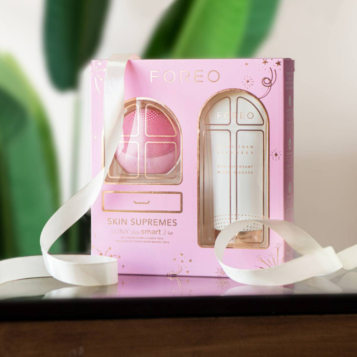Foreo Skin Supremes (Szczoteczka Luna Play Smart 2 Pink + Pianka do mycia twarzy )