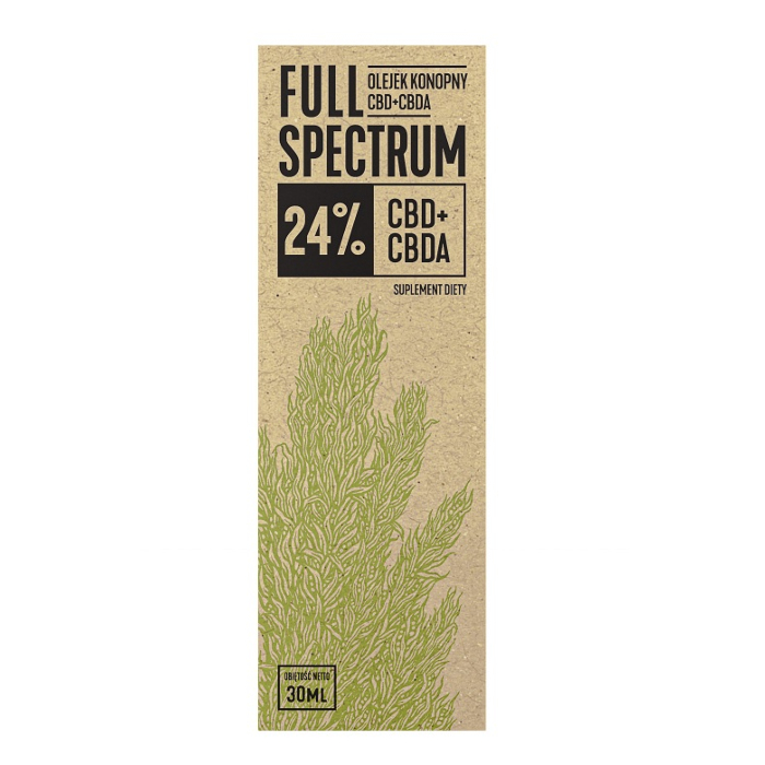 Full Spectrum Olejek Konopny CBD+CBDA 24%, Płyn