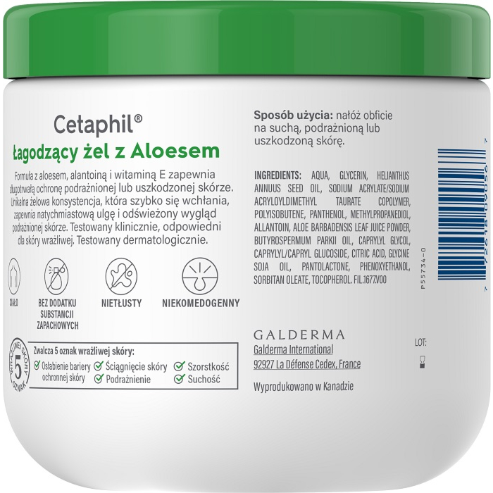 Cetaphil Łagodzący Żel z aloesem